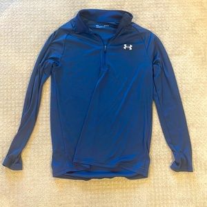 Blue under armour 1/4 zip (medium)